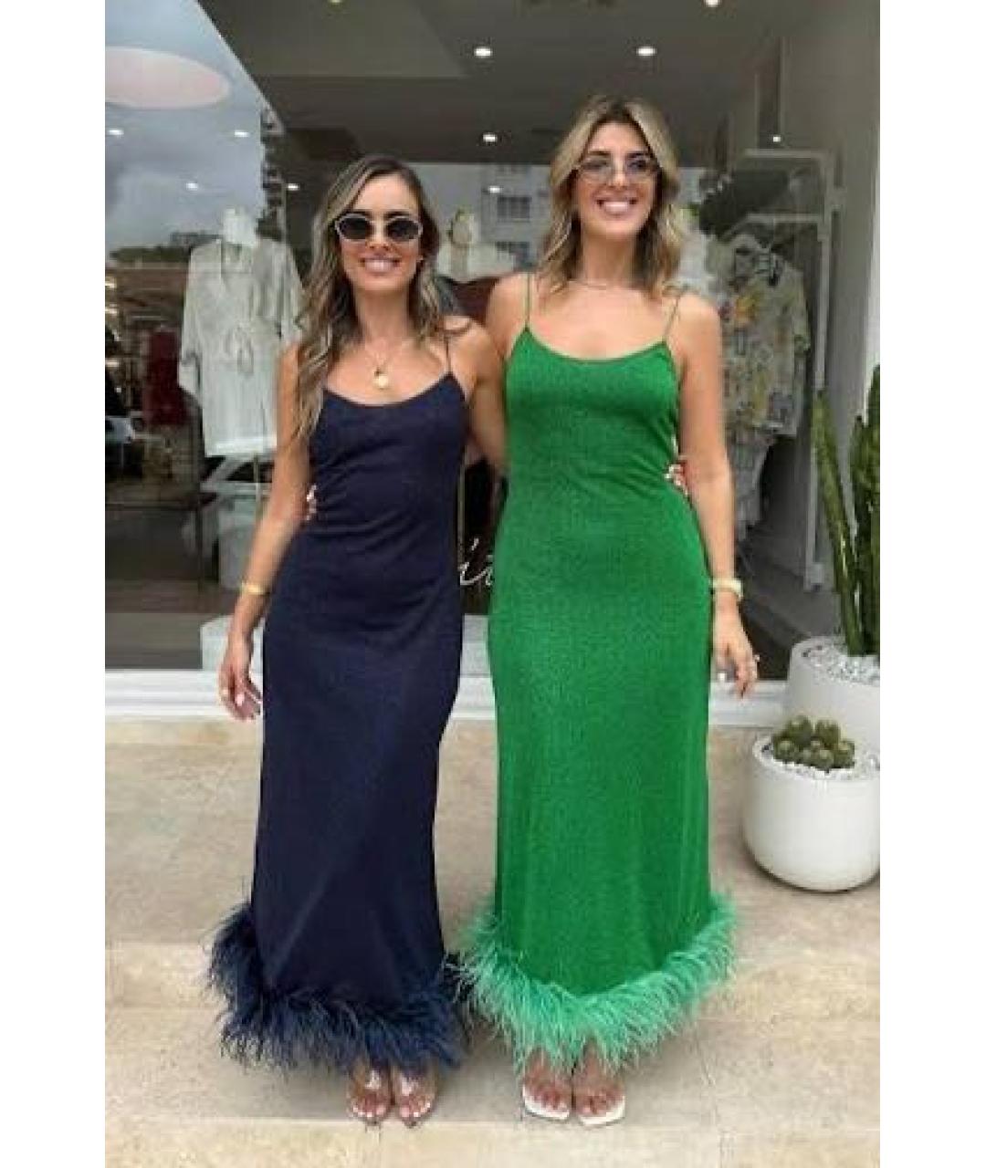 OSEREE Зеленые полиамидовое коктейльное платье, фото 7