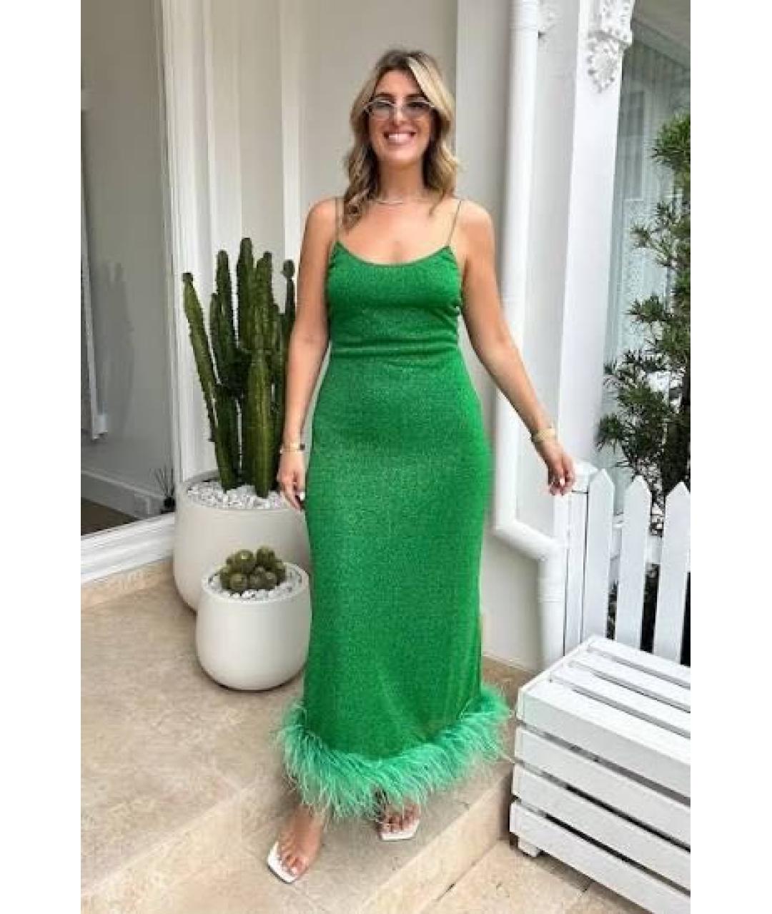 OSEREE Зеленые полиамидовое коктейльное платье, фото 6