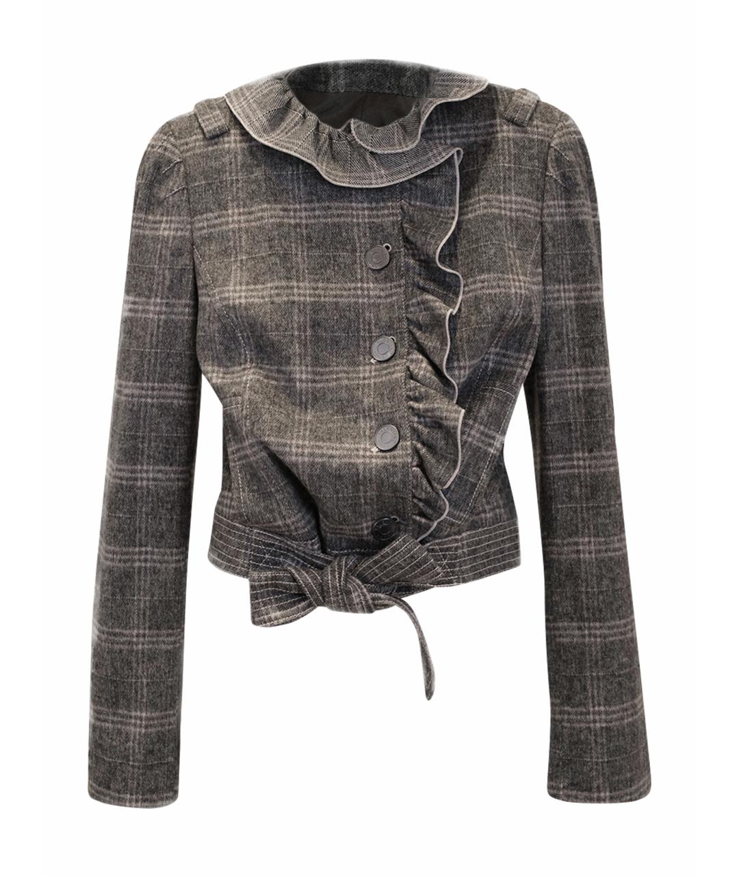 VALENTINO Серый шерстяной жакет/пиджак, фото 1