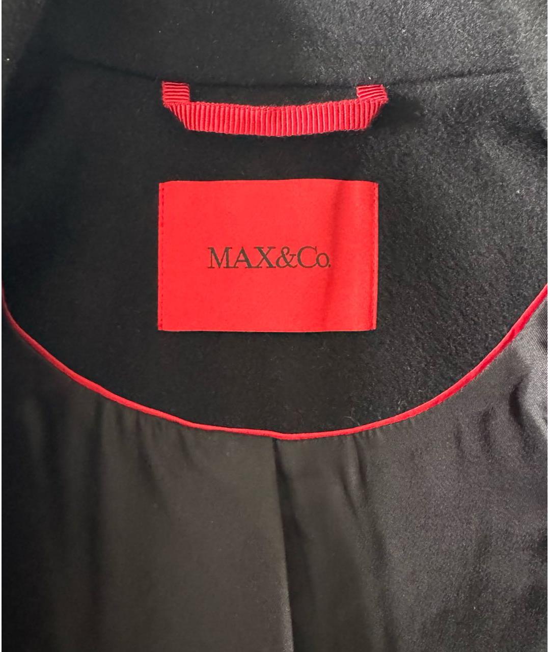 MAX&CO Черное шерстяное пальто, фото 4
