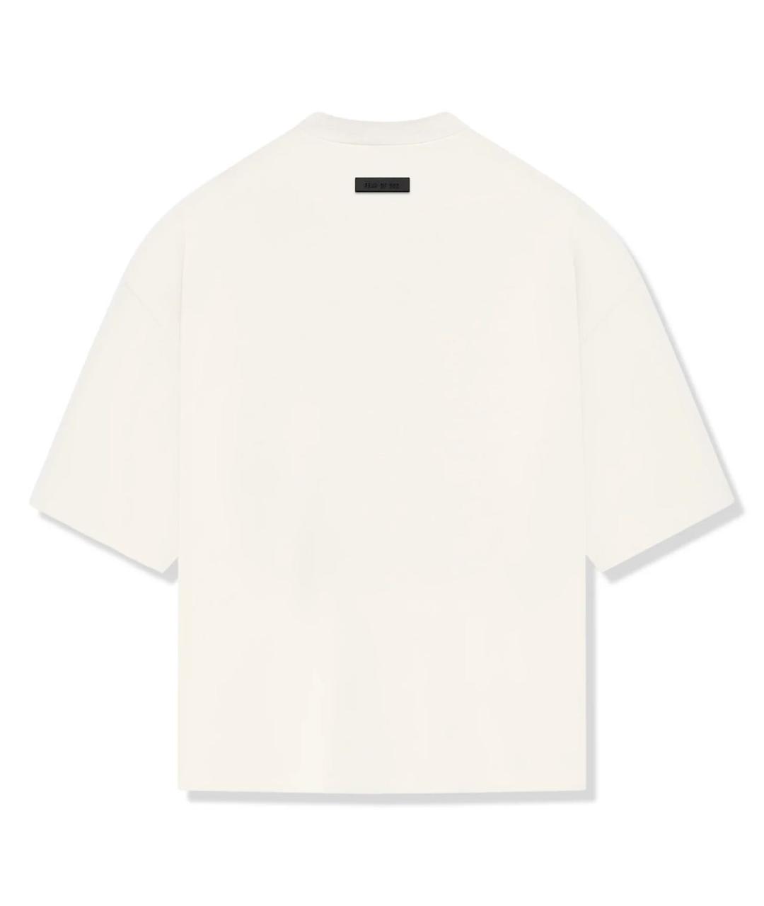 FEAR OF GOD ESSENTIALS Бежевая хлопковая футболка, фото 2