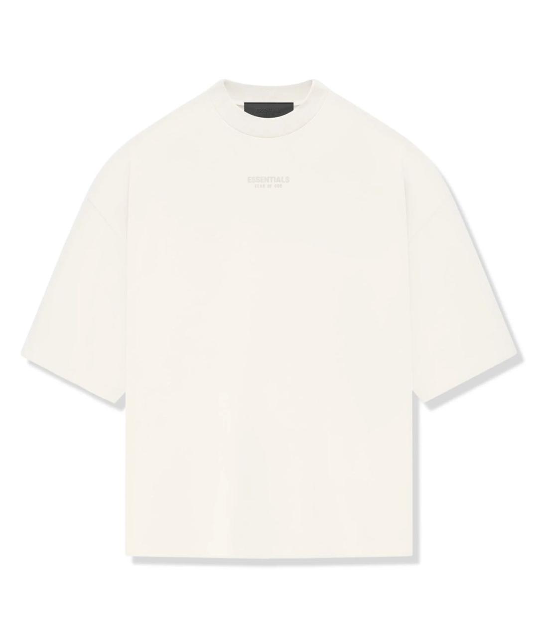 FEAR OF GOD ESSENTIALS Бежевая хлопковая футболка, фото 1