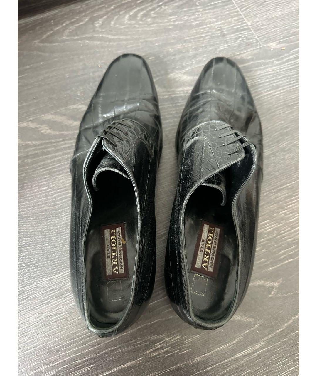 ARTIOLI Черные кожаные туфли, фото 3