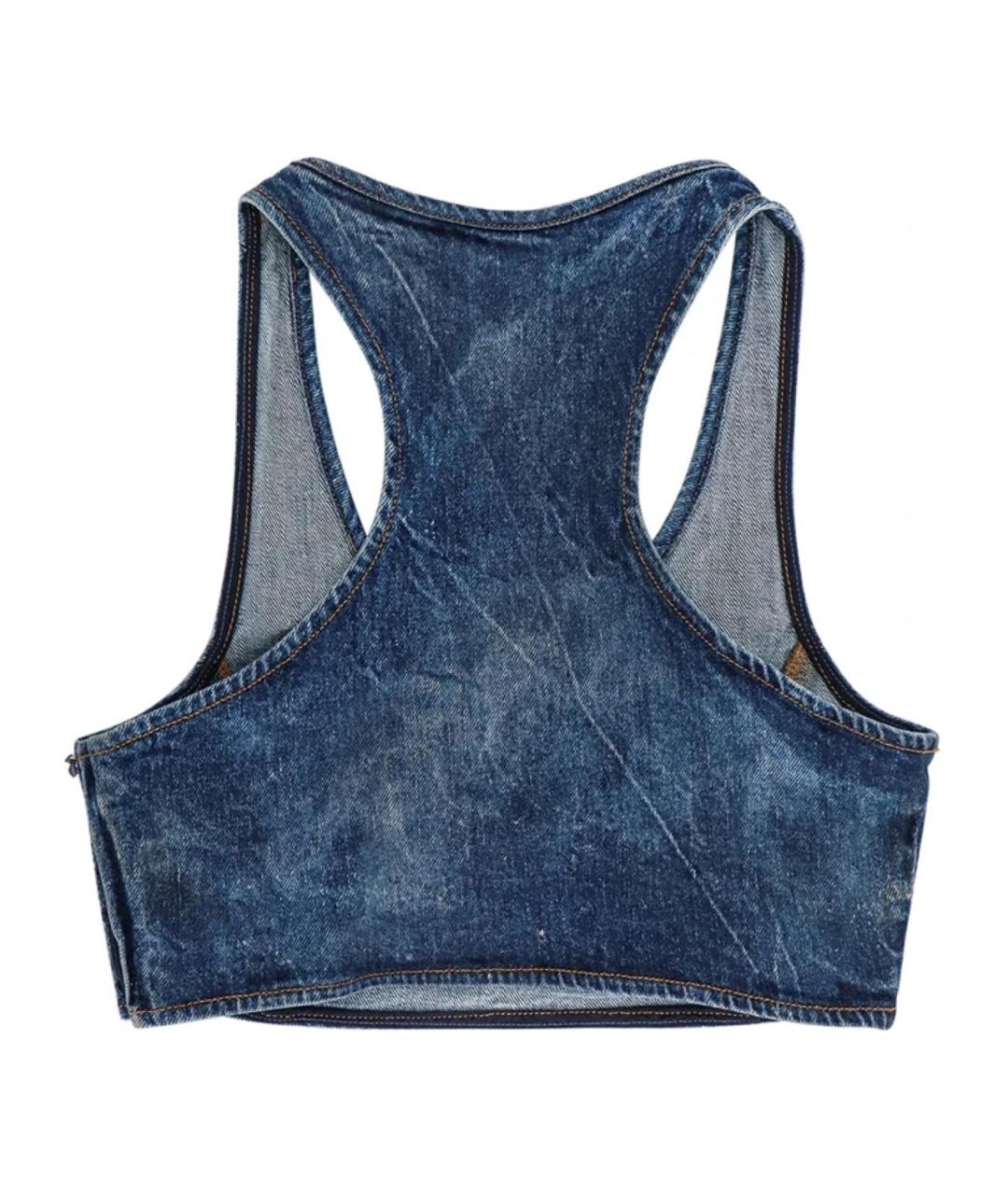 DIESEL Синяя хлопковая майка, фото 2