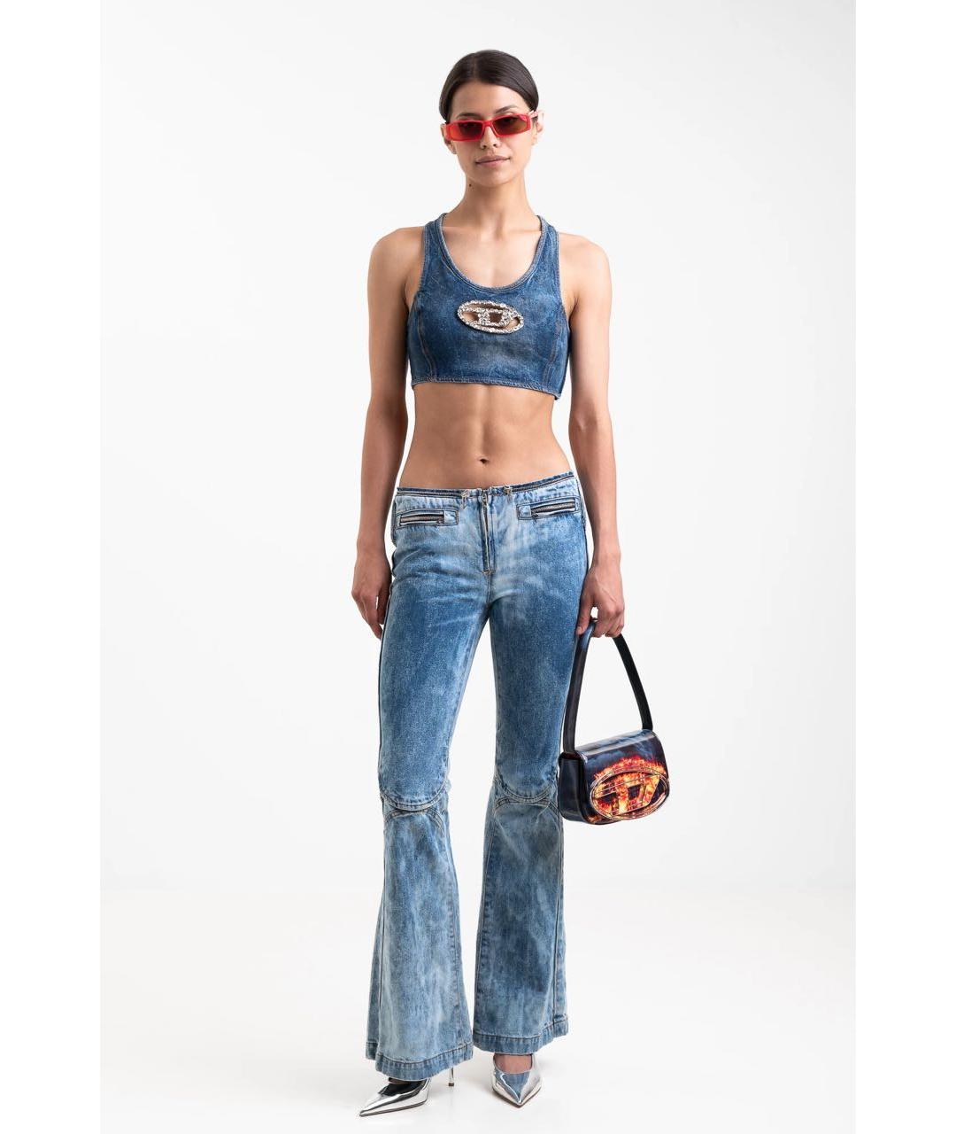 DIESEL Синяя хлопковая майка, фото 6