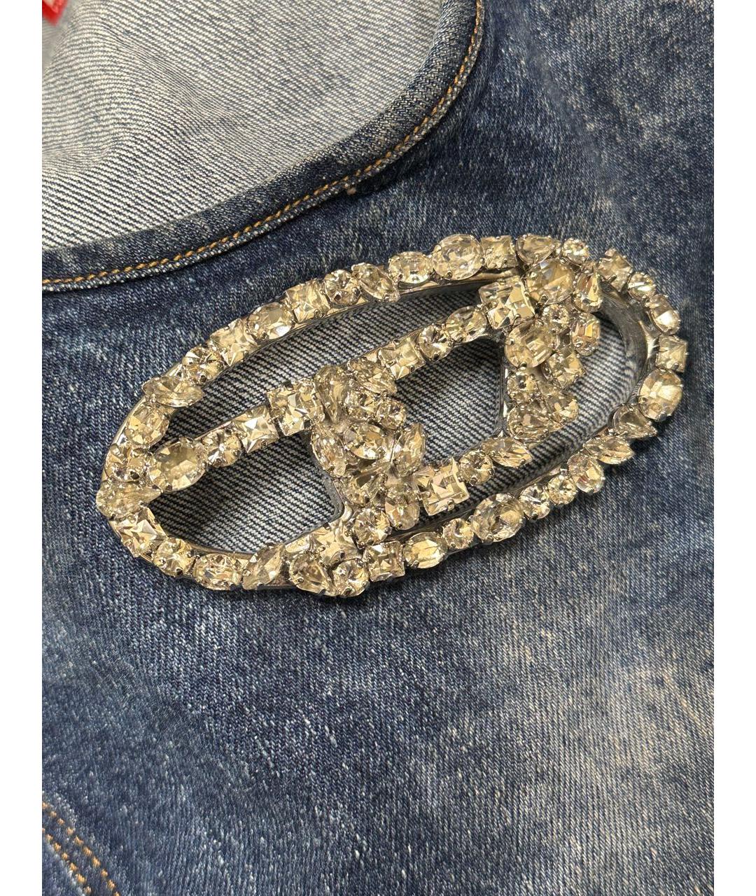 DIESEL Синяя хлопковая майка, фото 4