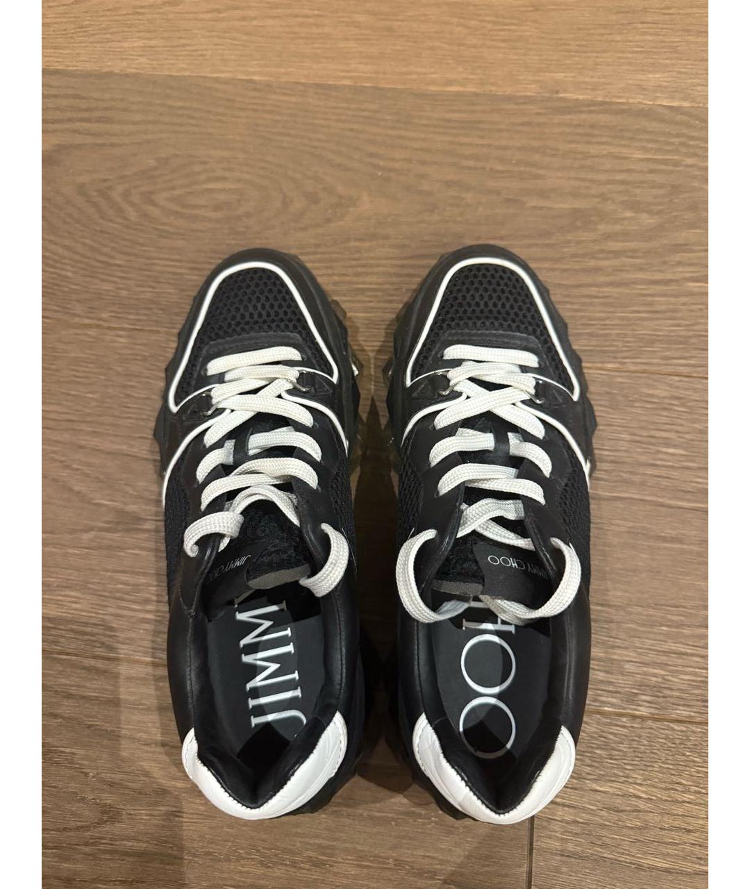 JIMMY CHOO Черные текстильные кроссовки, фото 3