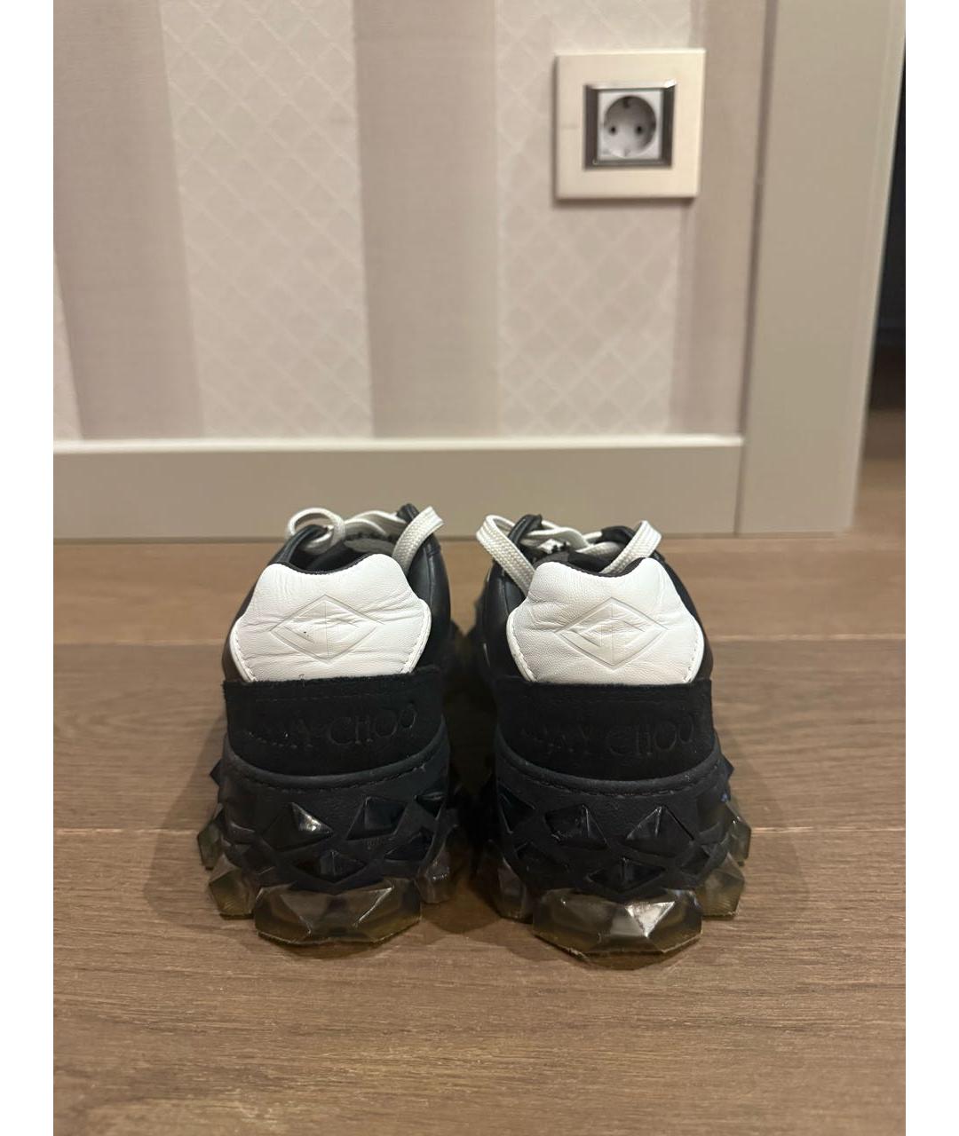 JIMMY CHOO Черные текстильные кроссовки, фото 4