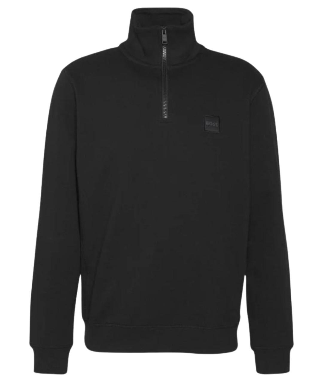 HUGO BOSS Черный хлопковый джемпер / свитер, фото 1