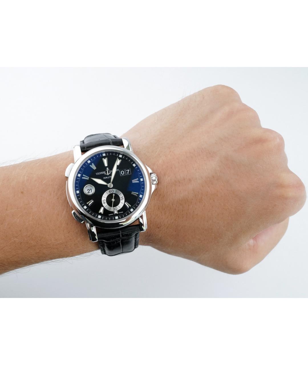 Ulysse Nardin Черные металлические часы, фото 3