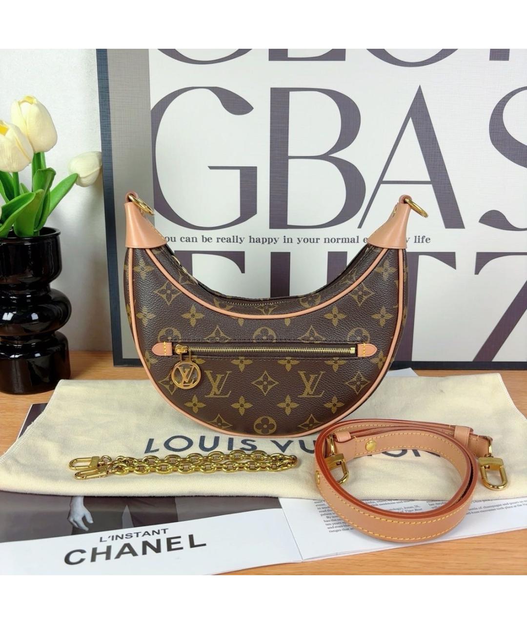 LOUIS VUITTON Коричневая сумка через плечо, фото 8