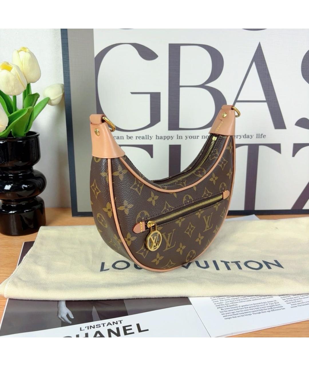 LOUIS VUITTON Коричневая сумка через плечо, фото 3