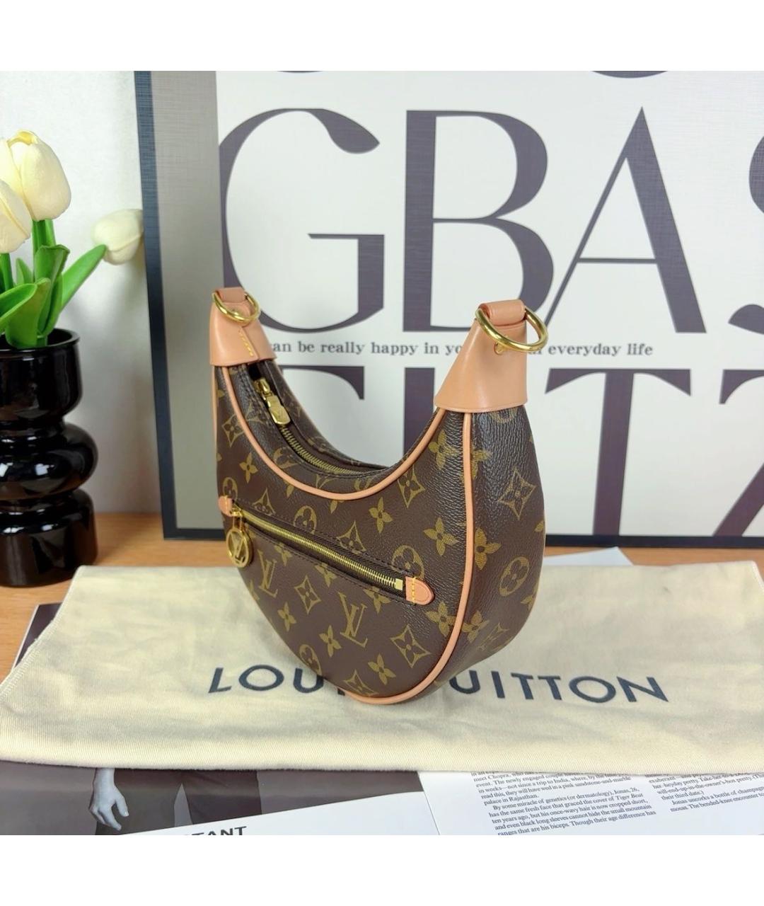 LOUIS VUITTON Коричневая сумка через плечо, фото 5