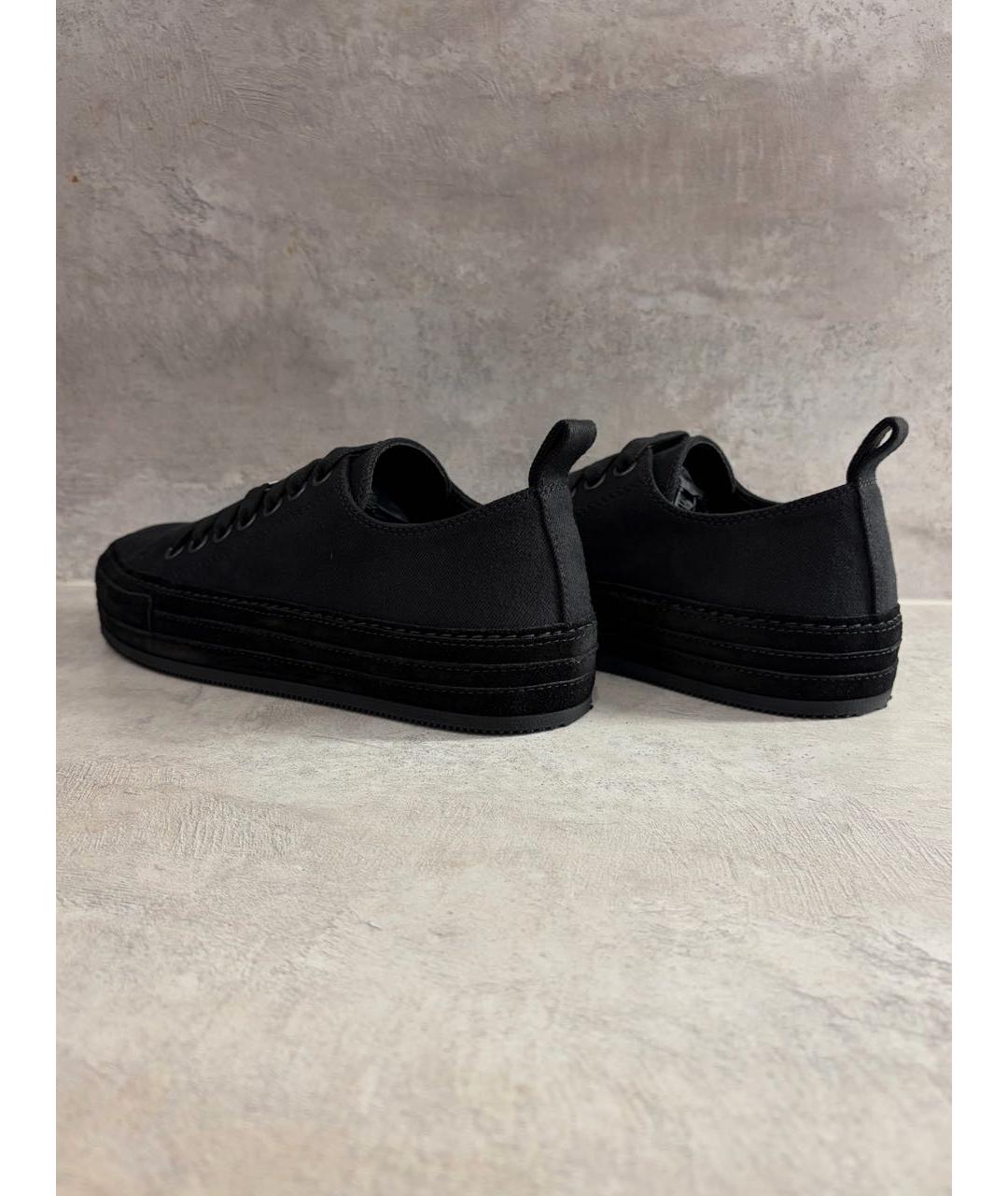 ANN DEMEULEMEESTER Черные кеды, фото 4