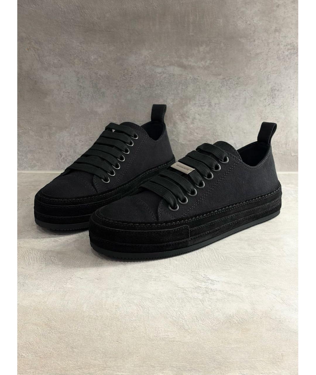 ANN DEMEULEMEESTER Черные кеды, фото 2