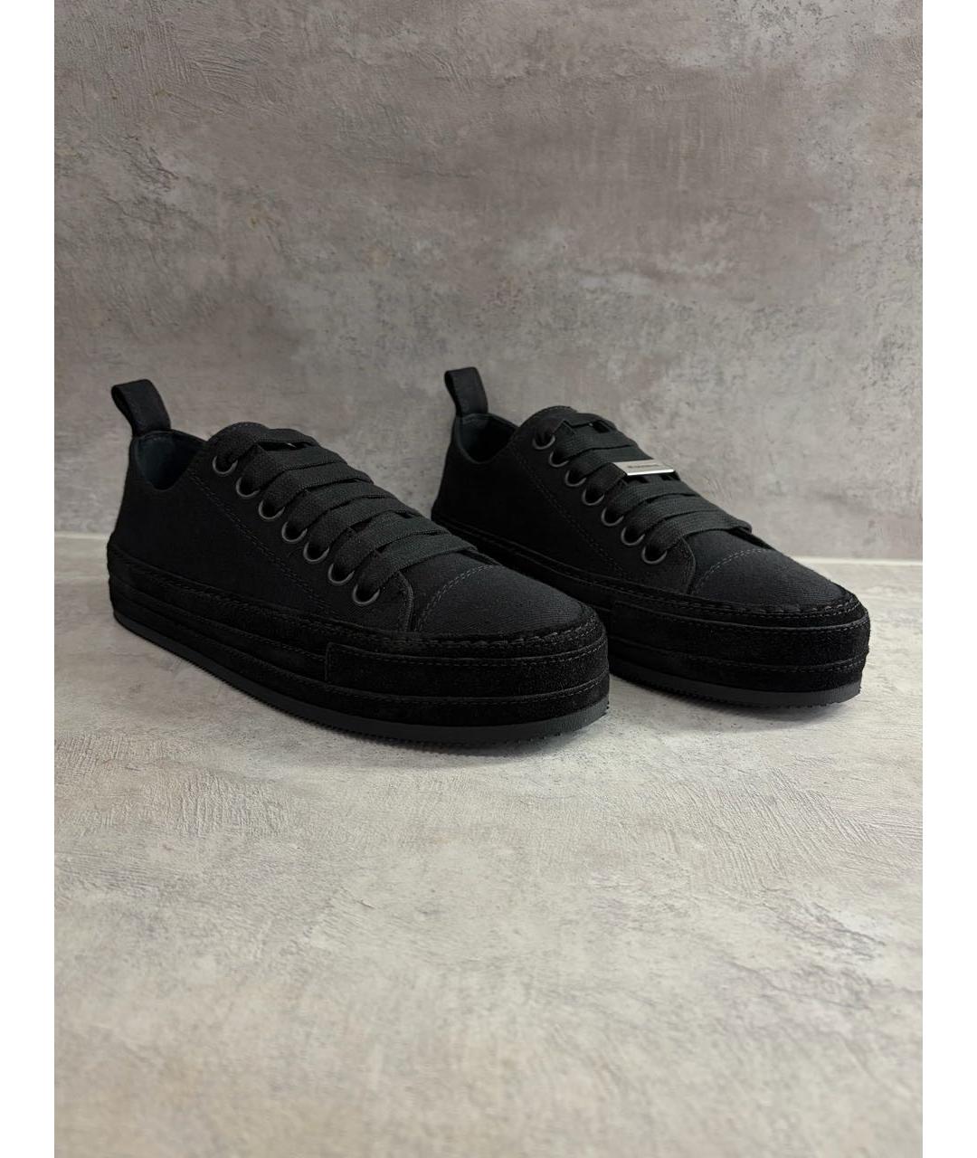 ANN DEMEULEMEESTER Черные кеды, фото 3