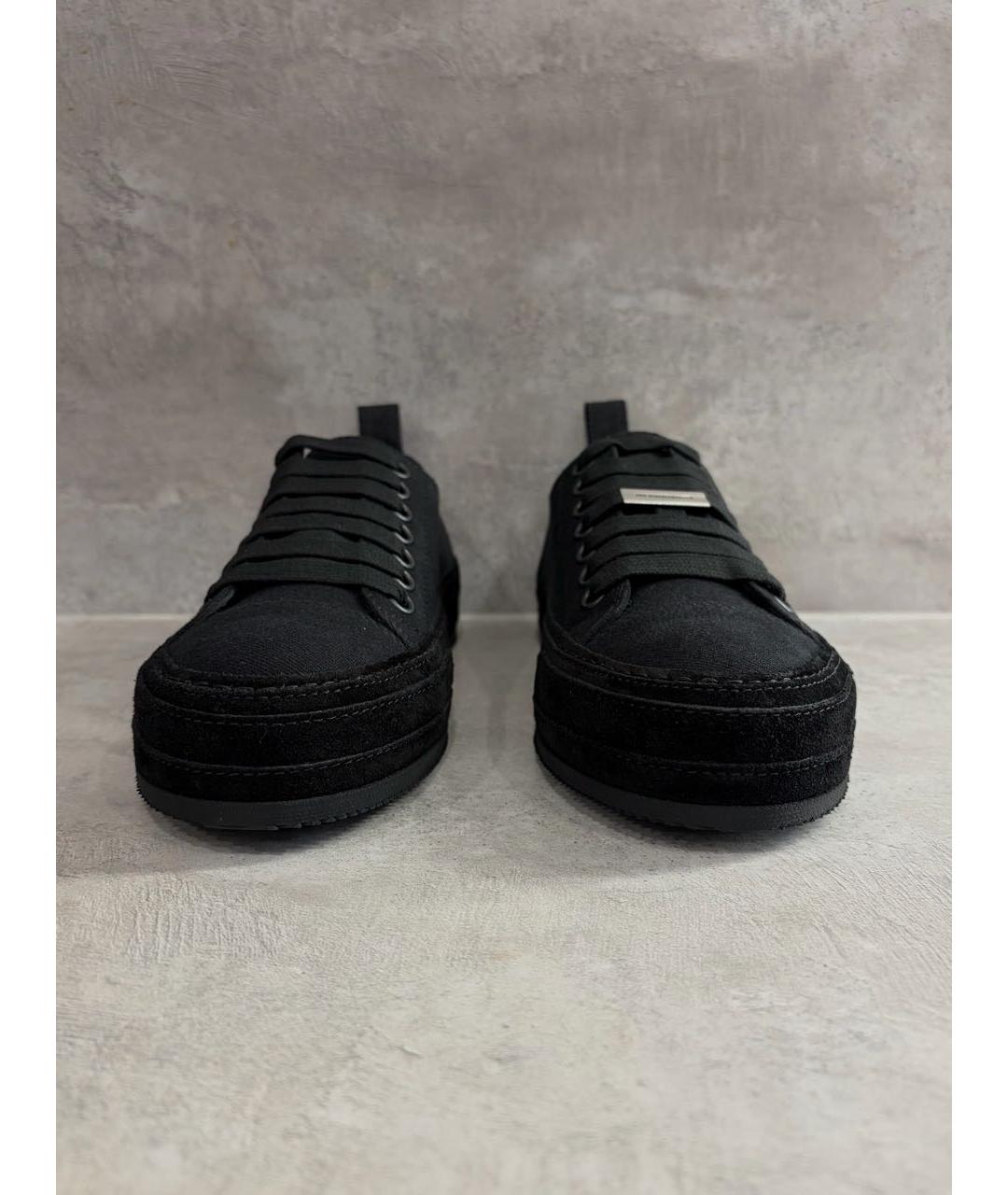 ANN DEMEULEMEESTER Черные кеды, фото 6