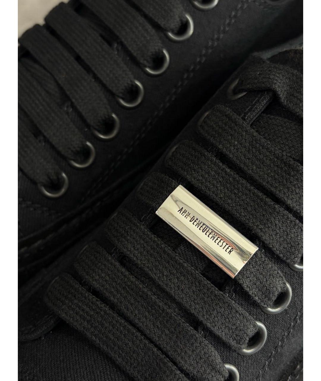 ANN DEMEULEMEESTER Черные кеды, фото 7