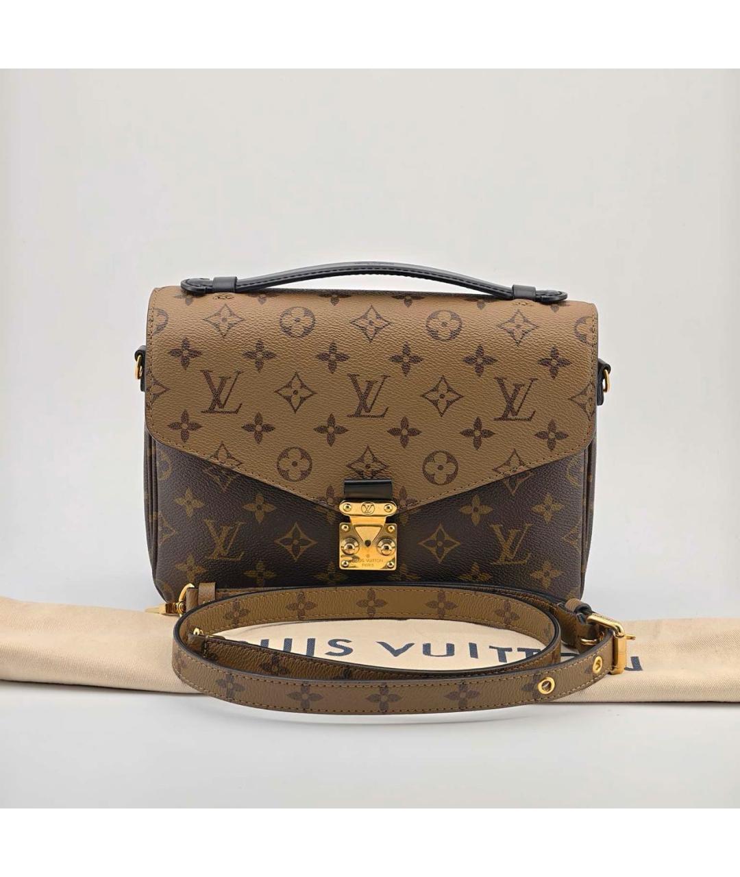 LOUIS VUITTON Коричневая сумка через плечо, фото 2