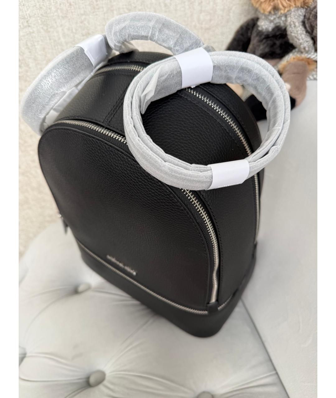 MICHAEL KORS Черный кожаный рюкзак, фото 2