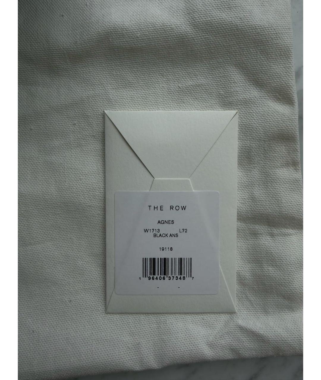 THE ROW Черная кожаная сумка с короткими ручками, фото 8