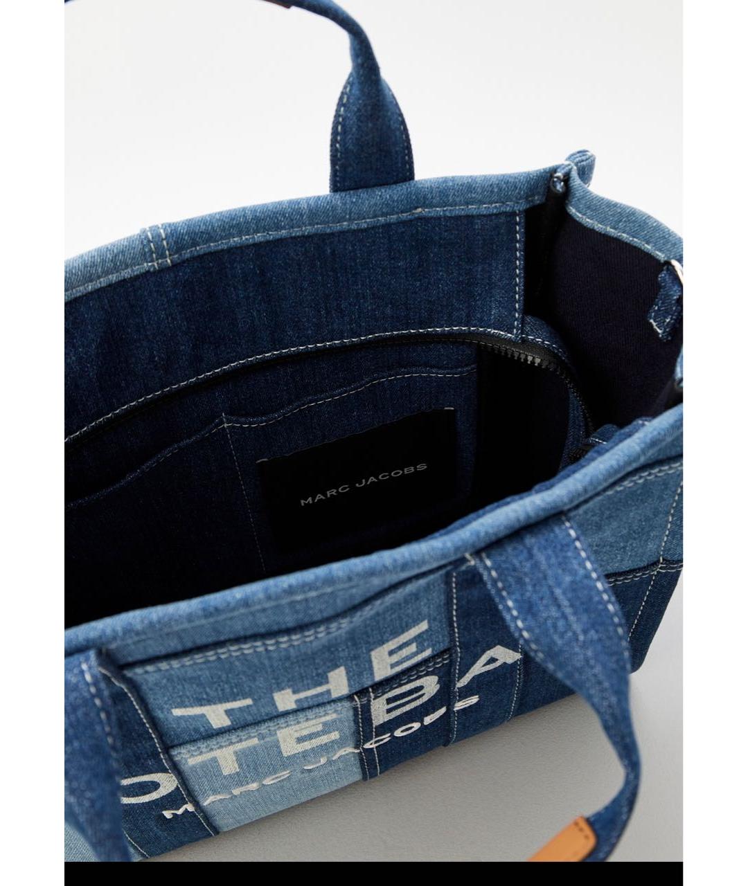 MARC JACOBS Синяя деним сумка тоут, фото 4
