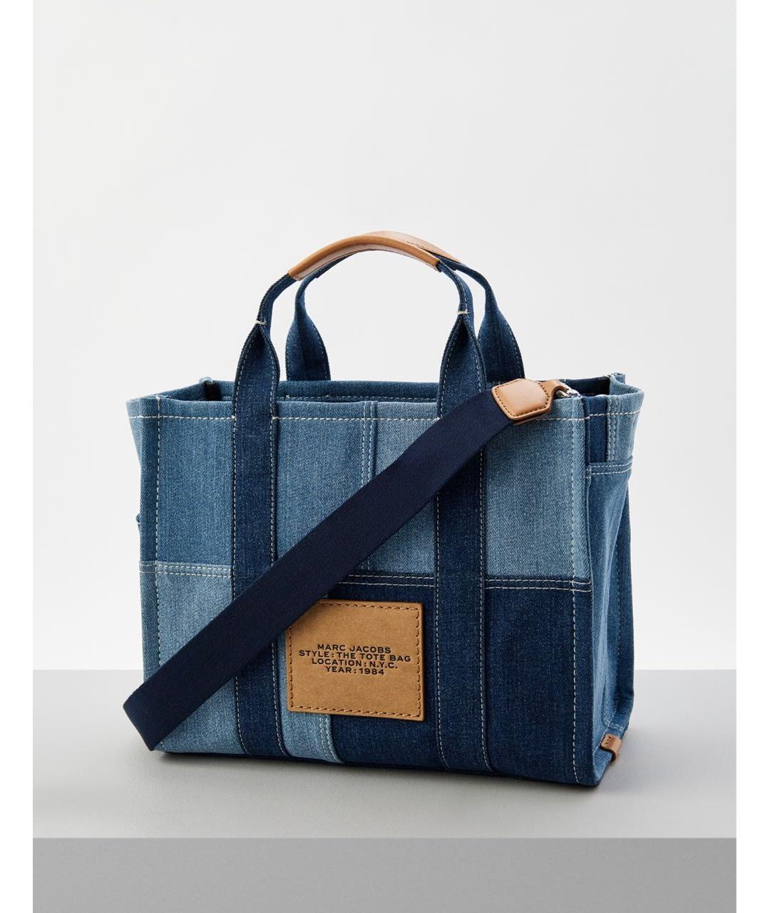 MARC JACOBS Синяя деним сумка тоут, фото 3