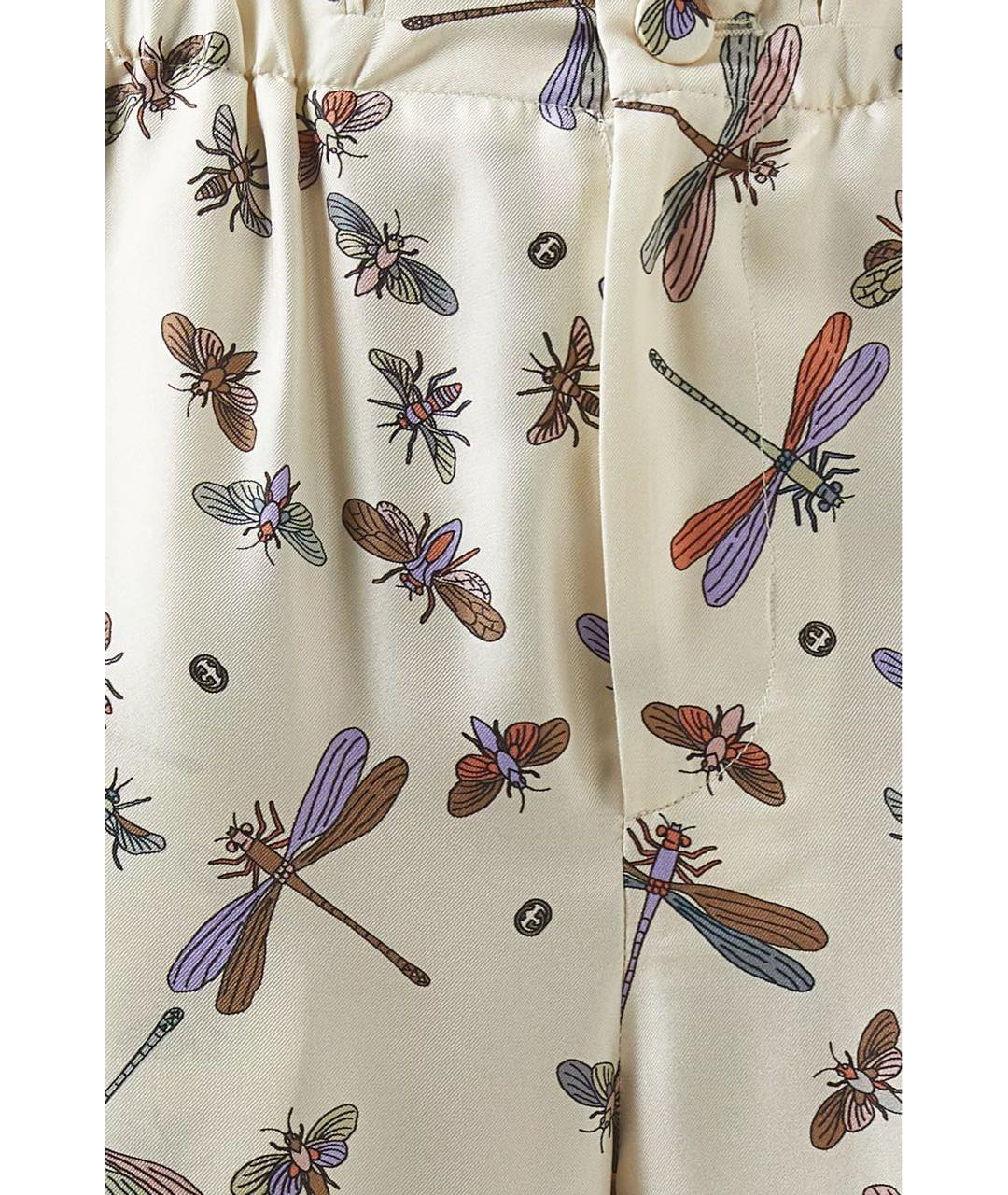 GUCCI Белый шелковый костюм с брюками, фото 5