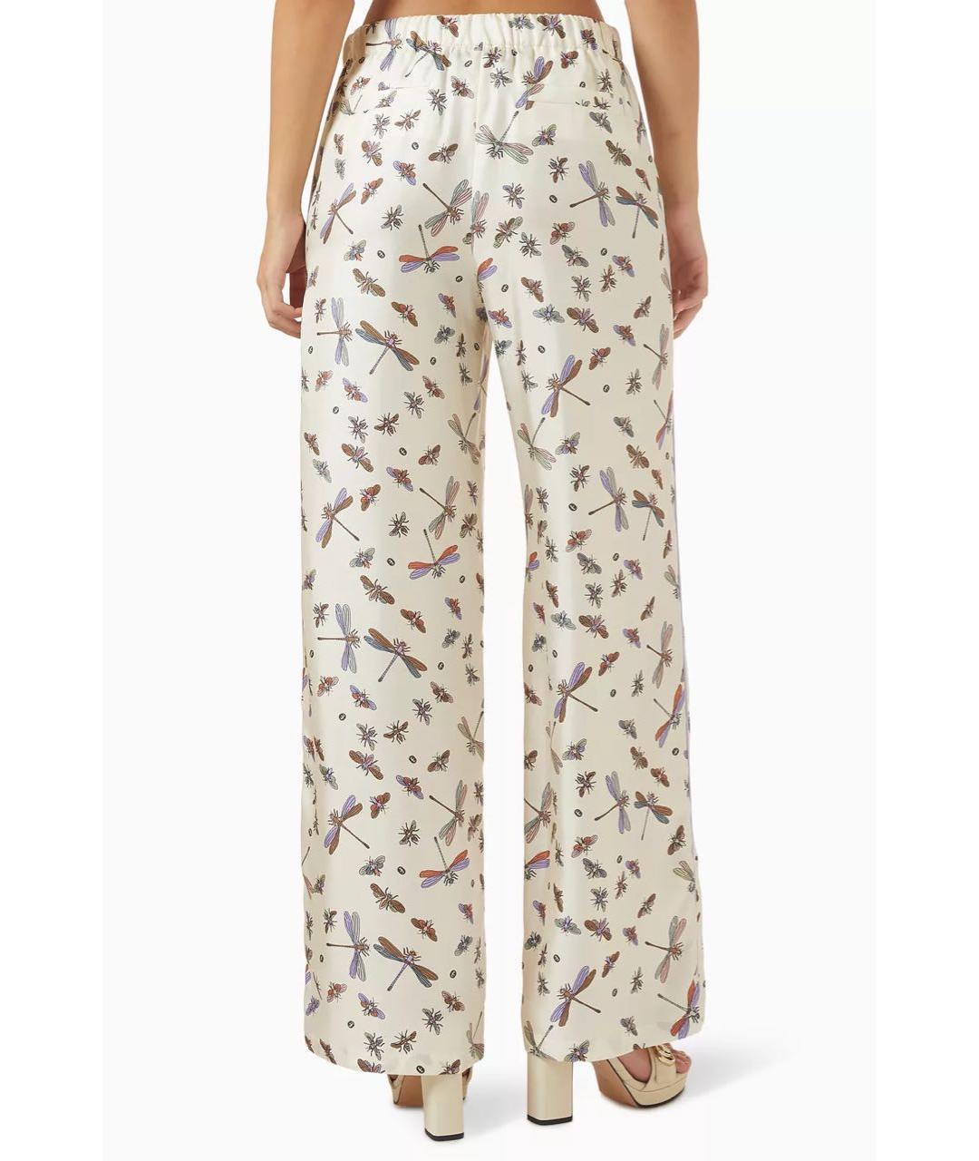 GUCCI Белый шелковый костюм с брюками, фото 4