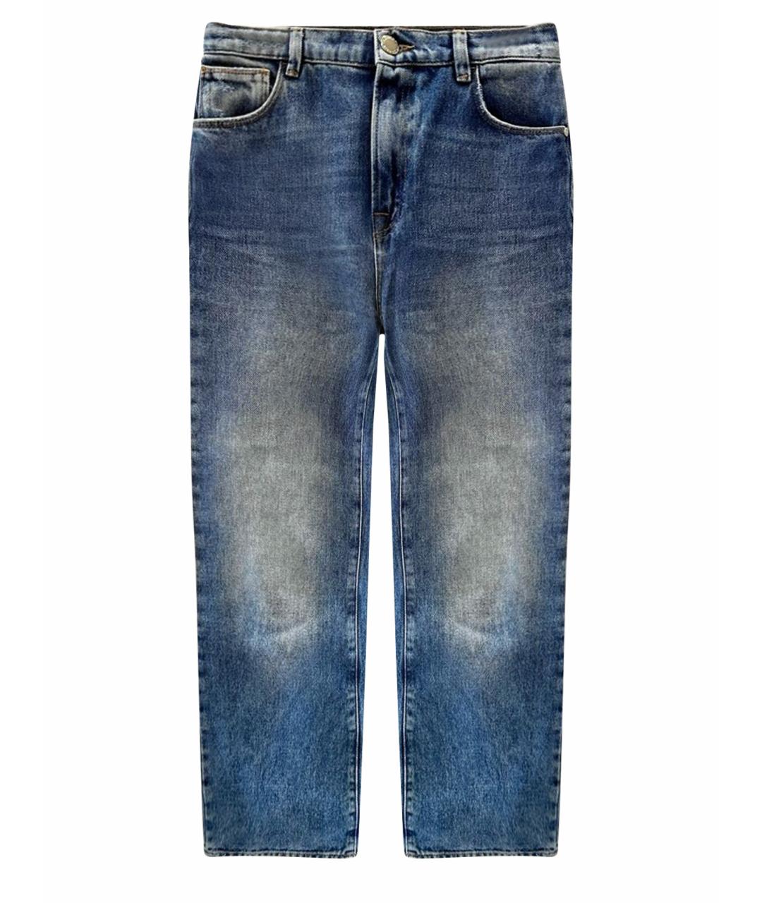 TRUSSARDI Синие прямые джинсы, фото 1