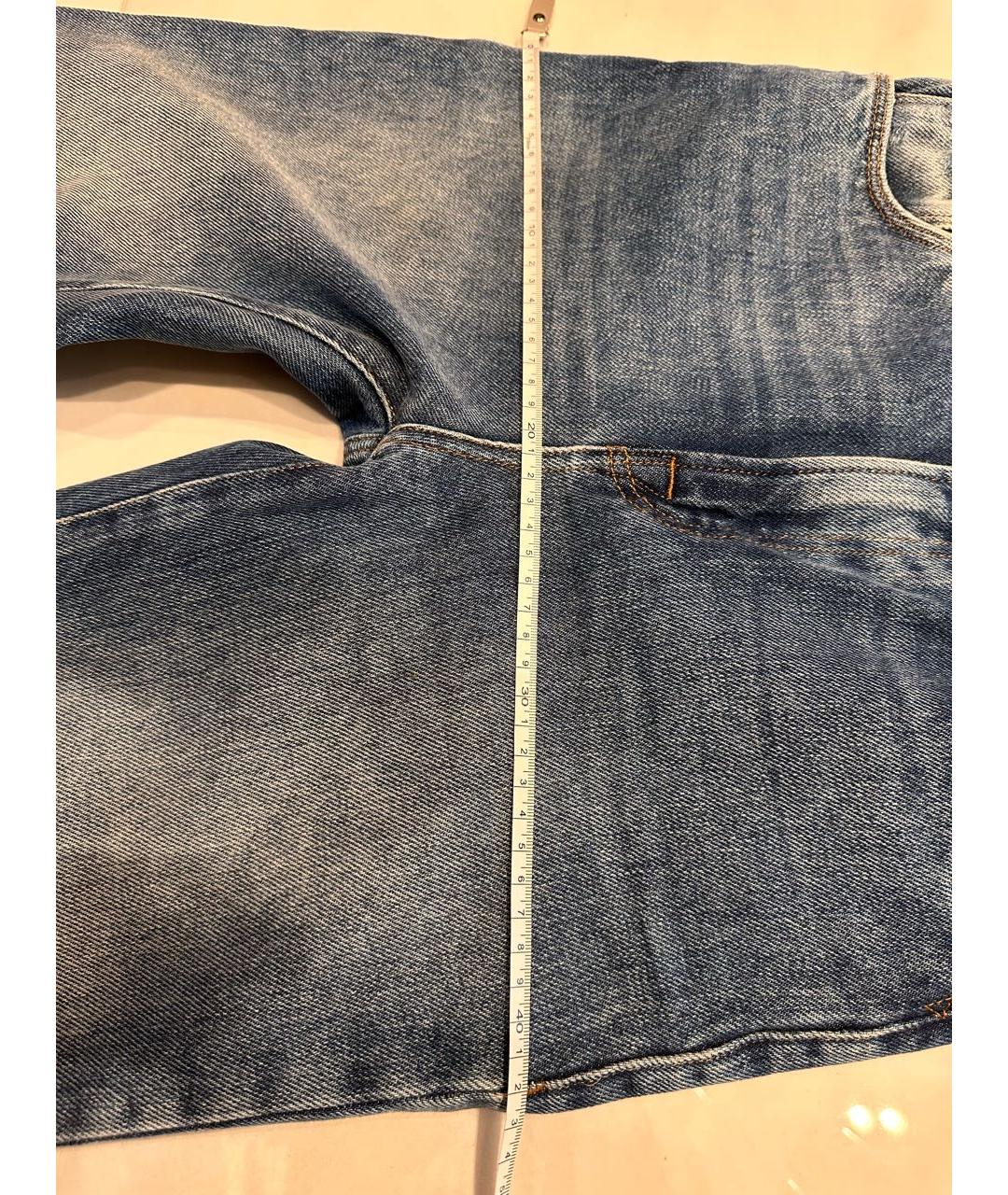 TRUSSARDI Синие прямые джинсы, фото 6