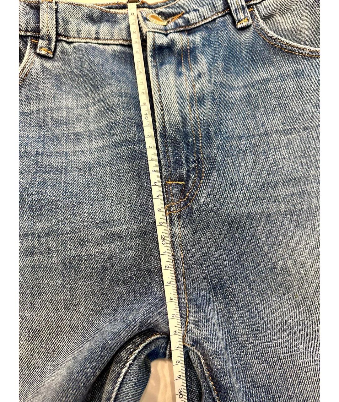 TRUSSARDI Синие прямые джинсы, фото 8