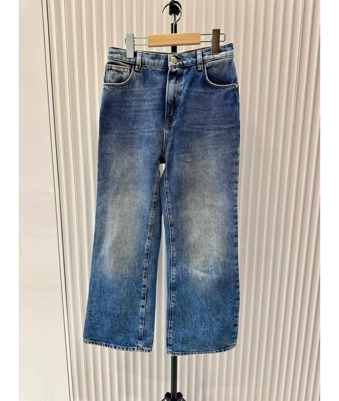 TRUSSARDI Синие прямые джинсы, фото 9