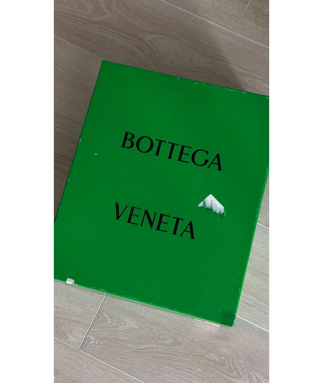 BOTTEGA VENETA Черные кожаные ботинки, фото 5