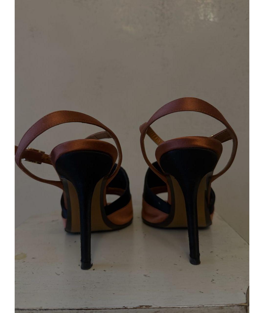 FENDI Черные босоножки, фото 3