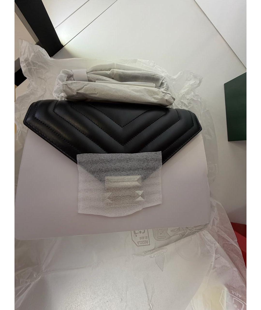 MICHAEL KORS Черная кожаная сумка через плечо, фото 3