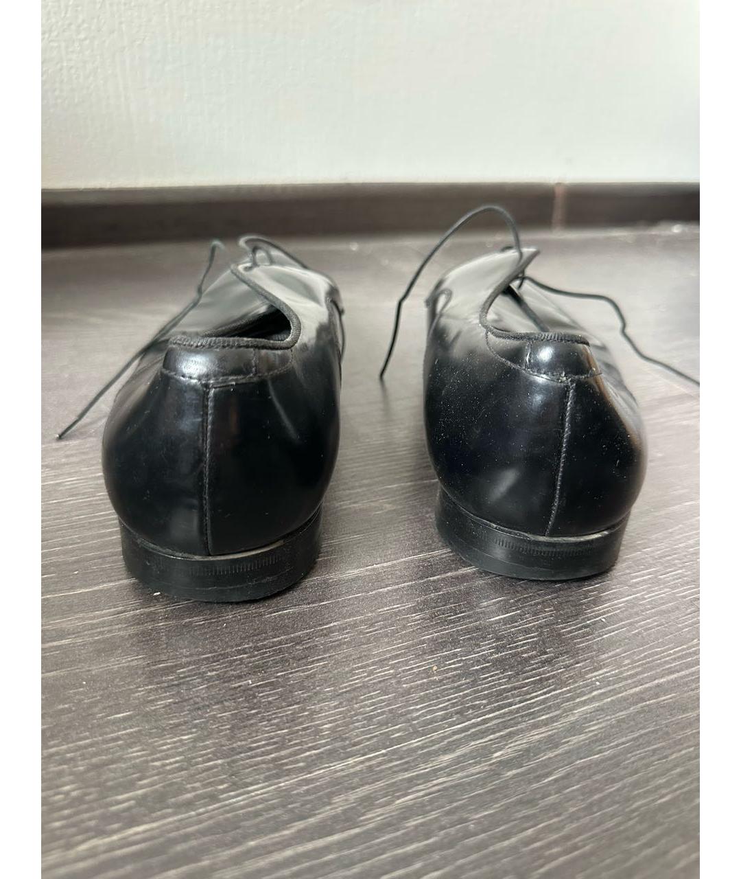 ZZEGNA Черные кожаные туфли, фото 4