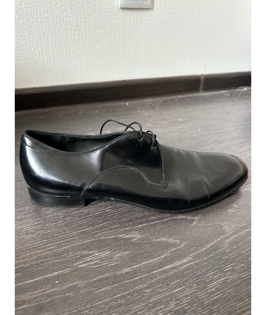 ZZEGNA Черные кожаные туфли, фото 5