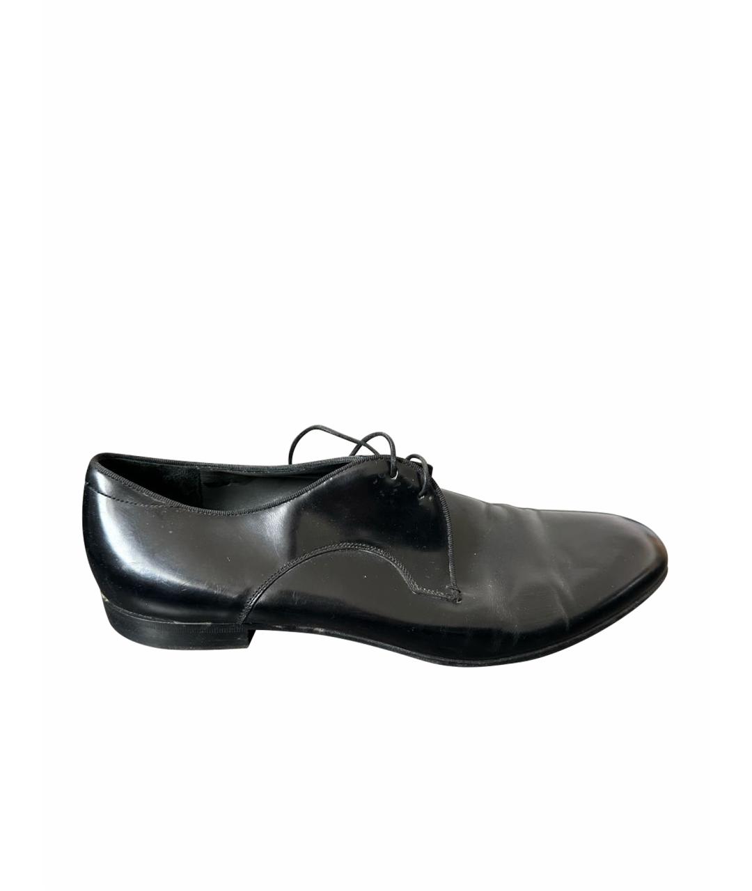 ZZEGNA Черные кожаные туфли, фото 1