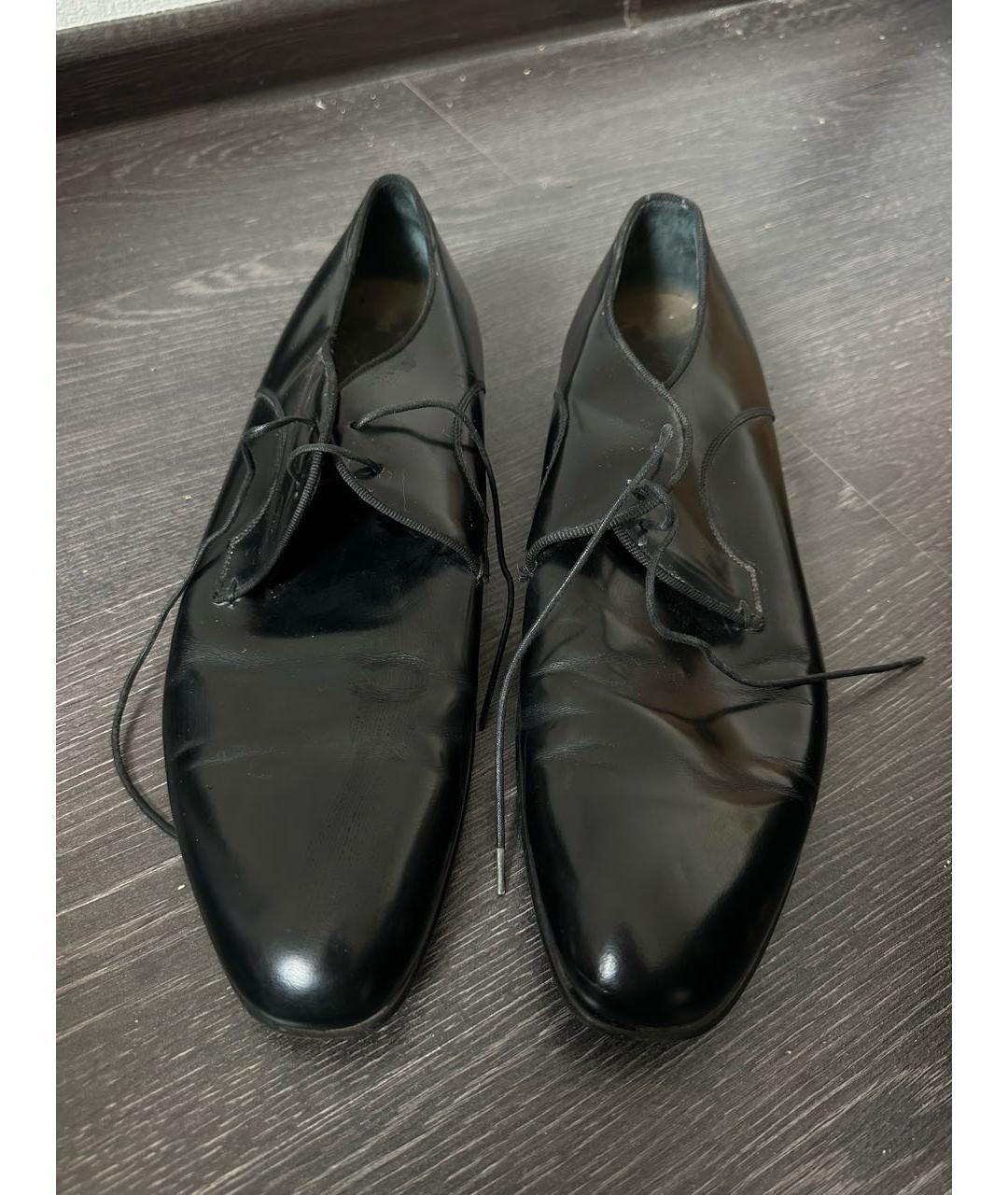 ZZEGNA Черные кожаные туфли, фото 2