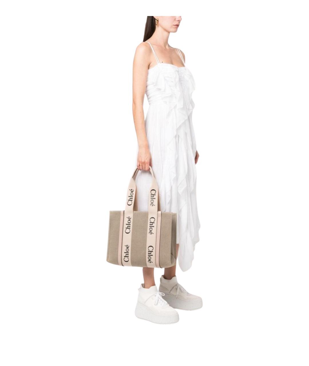 CHLOE Бежевая сумка тоут, фото 5