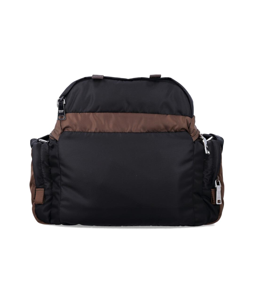 PRADA Черная тканевая сумка на плечо, фото 3