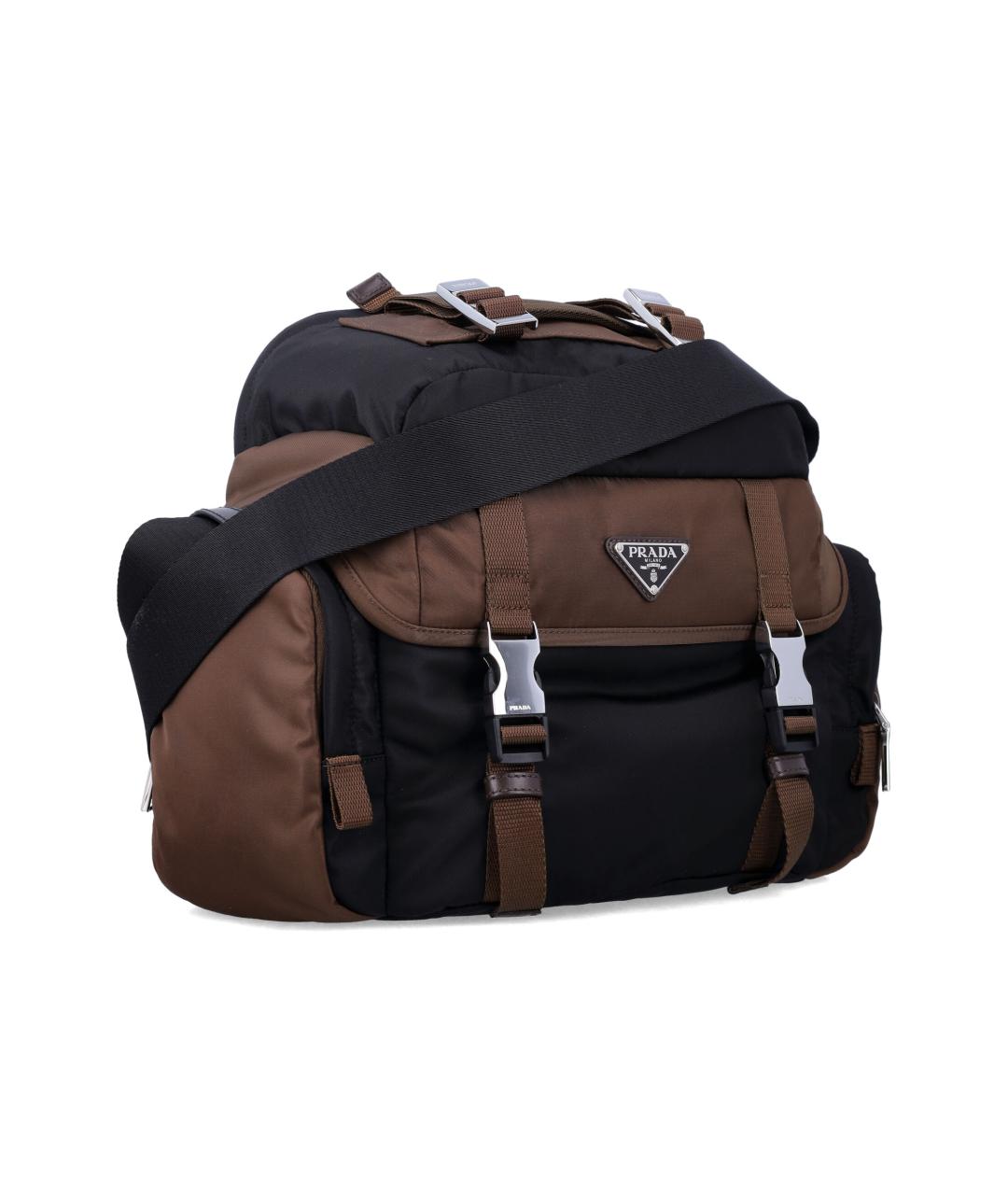 PRADA Черная тканевая сумка на плечо, фото 2