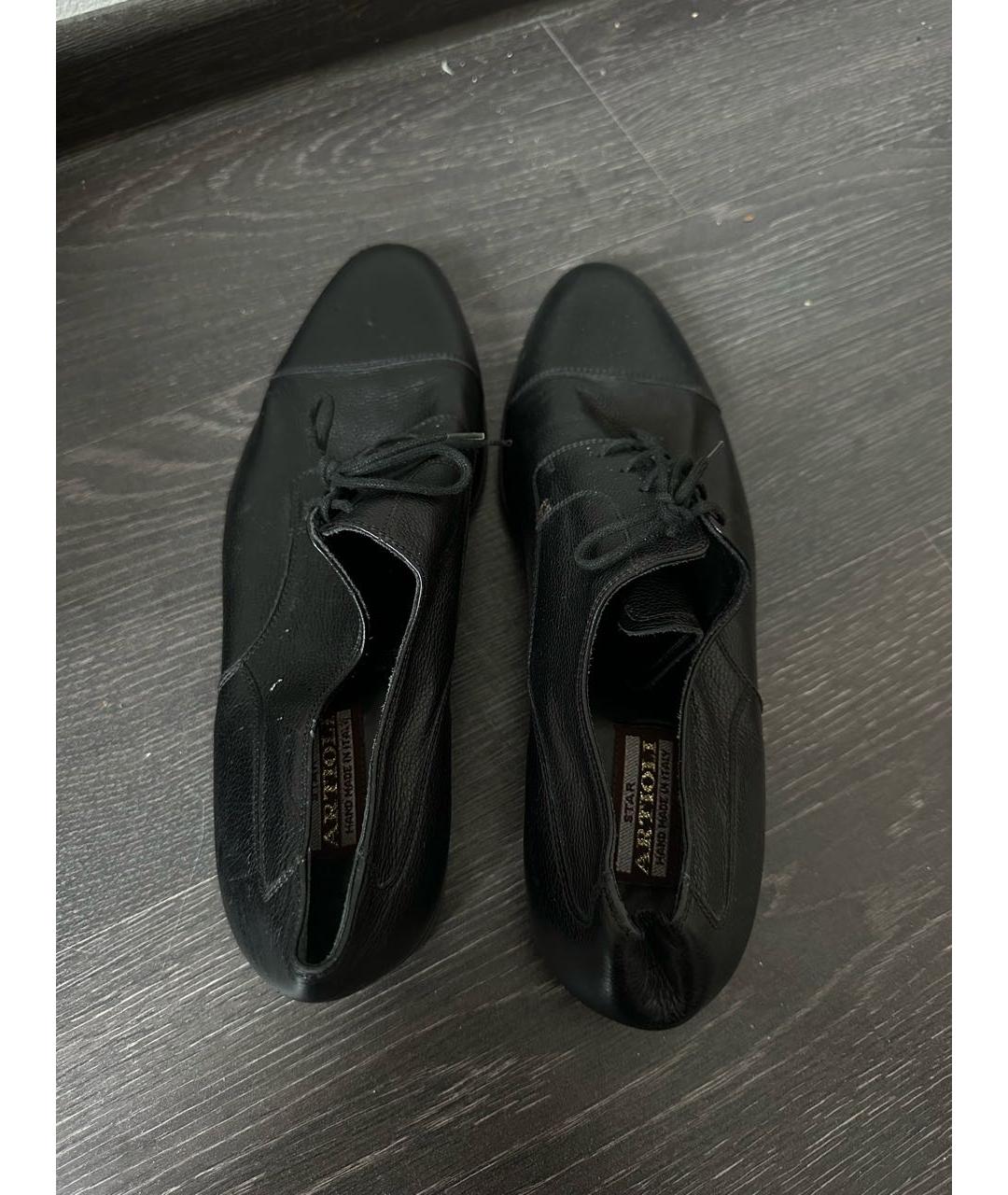 ARTIOLI Черные кожаные туфли, фото 3
