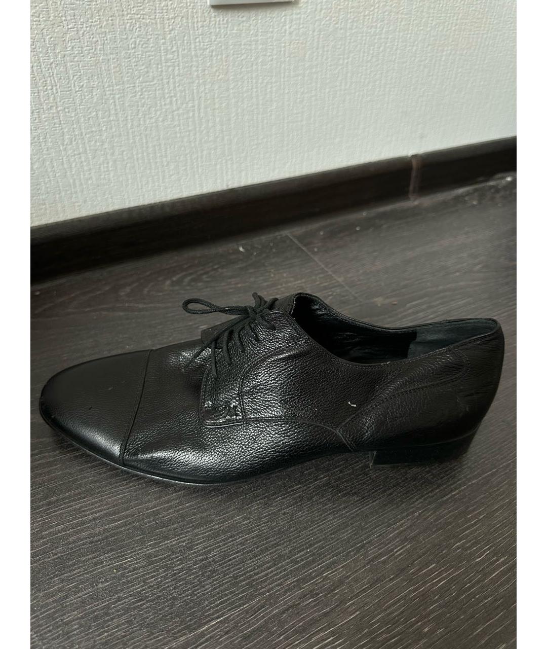 ARTIOLI Черные кожаные туфли, фото 5
