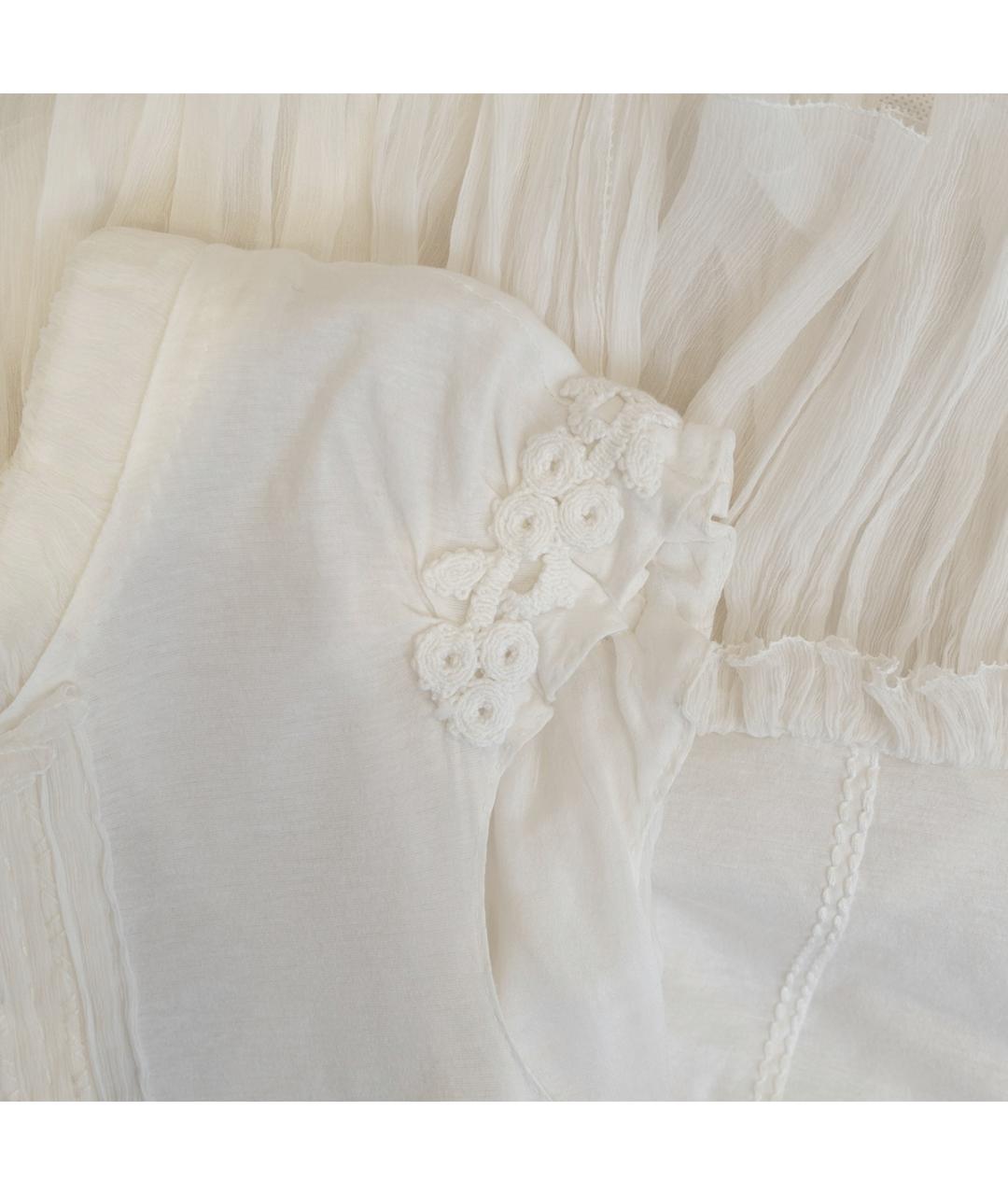 LOUIS VUITTON Белое хлопковое повседневное платье, фото 5