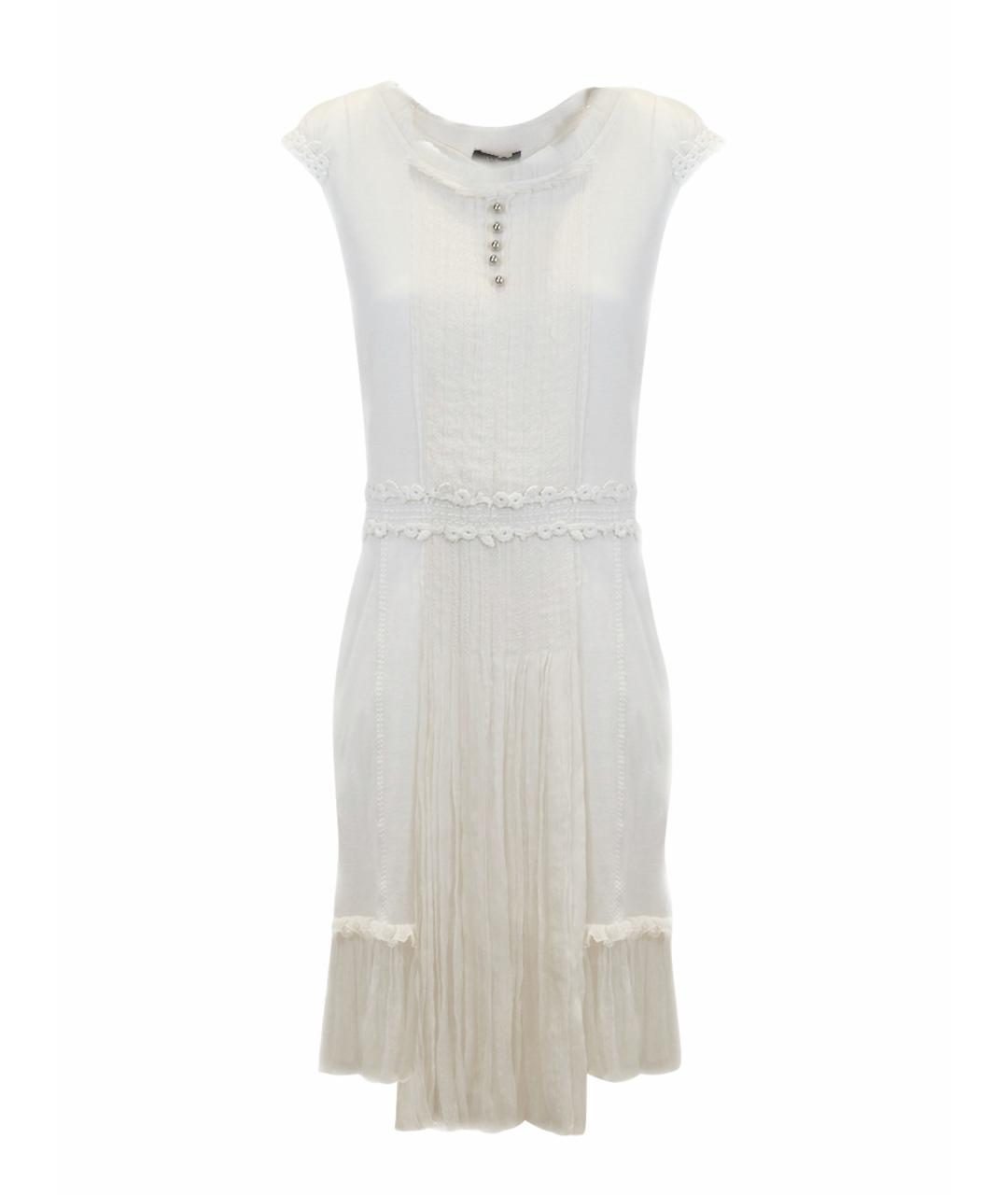 LOUIS VUITTON Белое хлопковое повседневное платье, фото 1