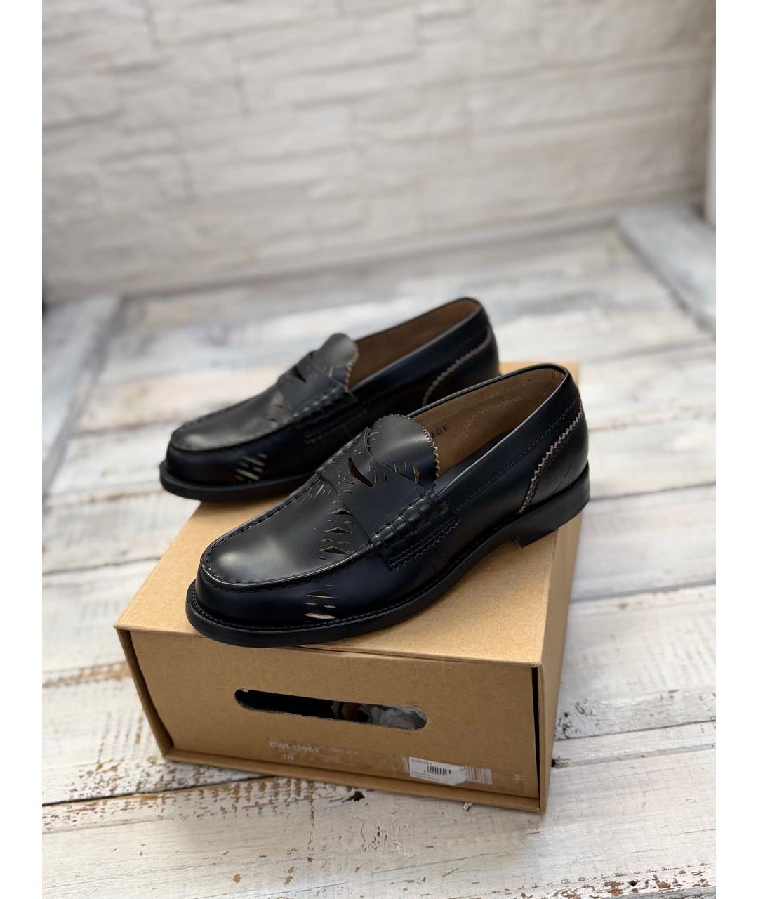COLLEGE Черные кожаные лоферы, фото 5