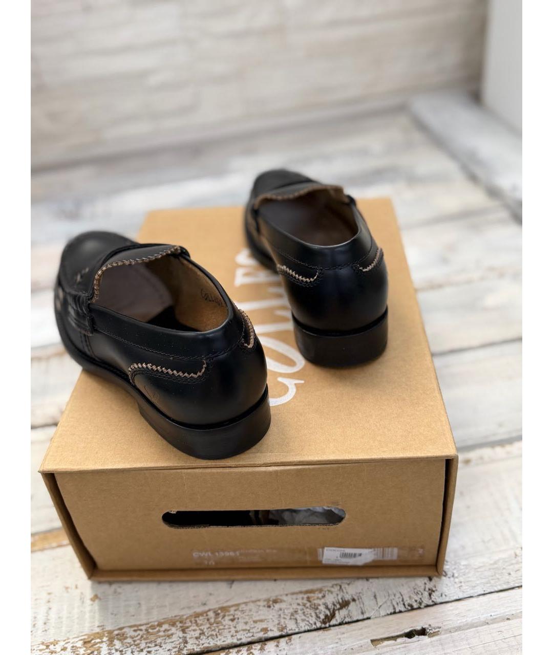 COLLEGE Черные кожаные лоферы, фото 4