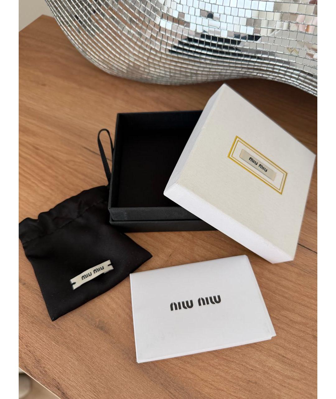 MIU MIU Золотые латунные серьги, фото 6